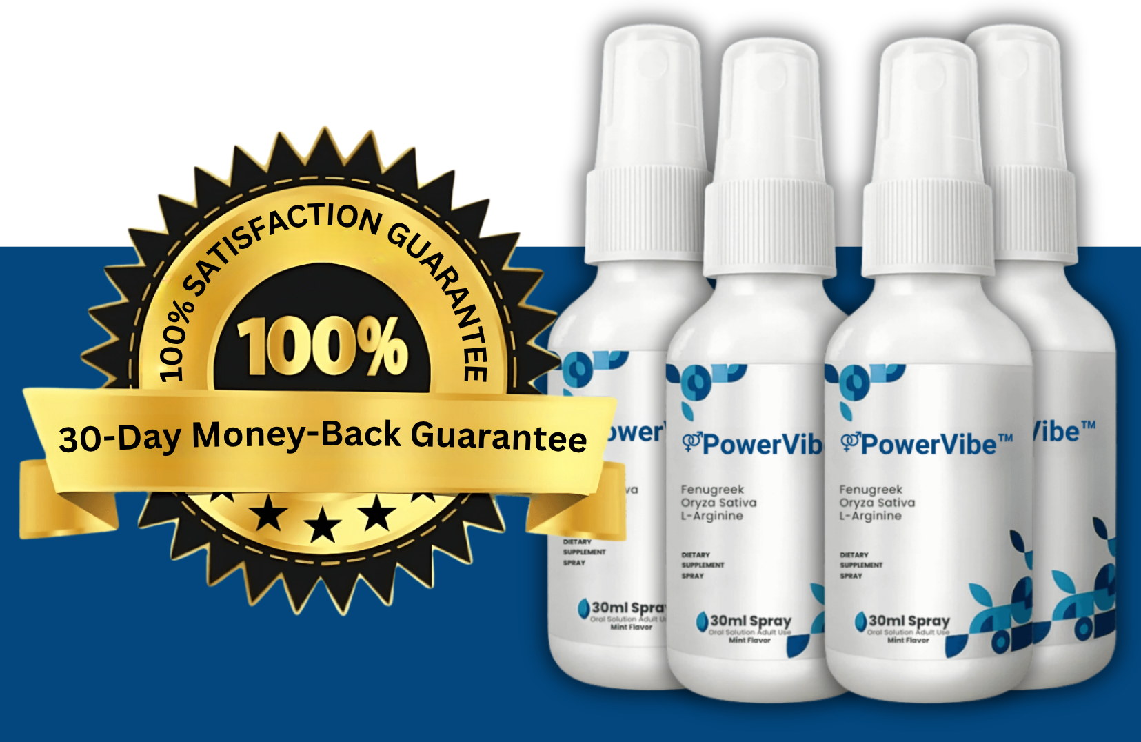 Photo: PowerVibe™ comes with a 30-day money-back guarantee.